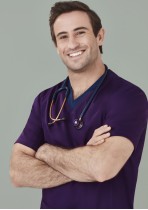 CST043MS-Mens Riley V-Neck Scrub Top