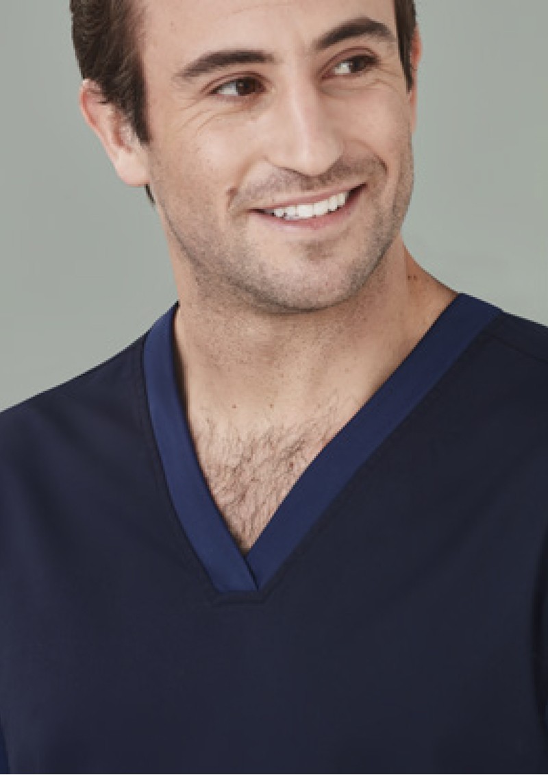CST043MS-Mens Riley V-Neck Scrub Top