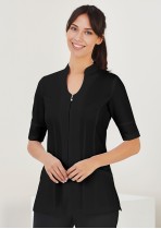 H632L - Ladies Bliss Zip-Front Luxury Beauty Tunics
