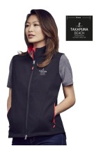 J404L - Ladies Geneva Soft shell Vest-with Custom Logo