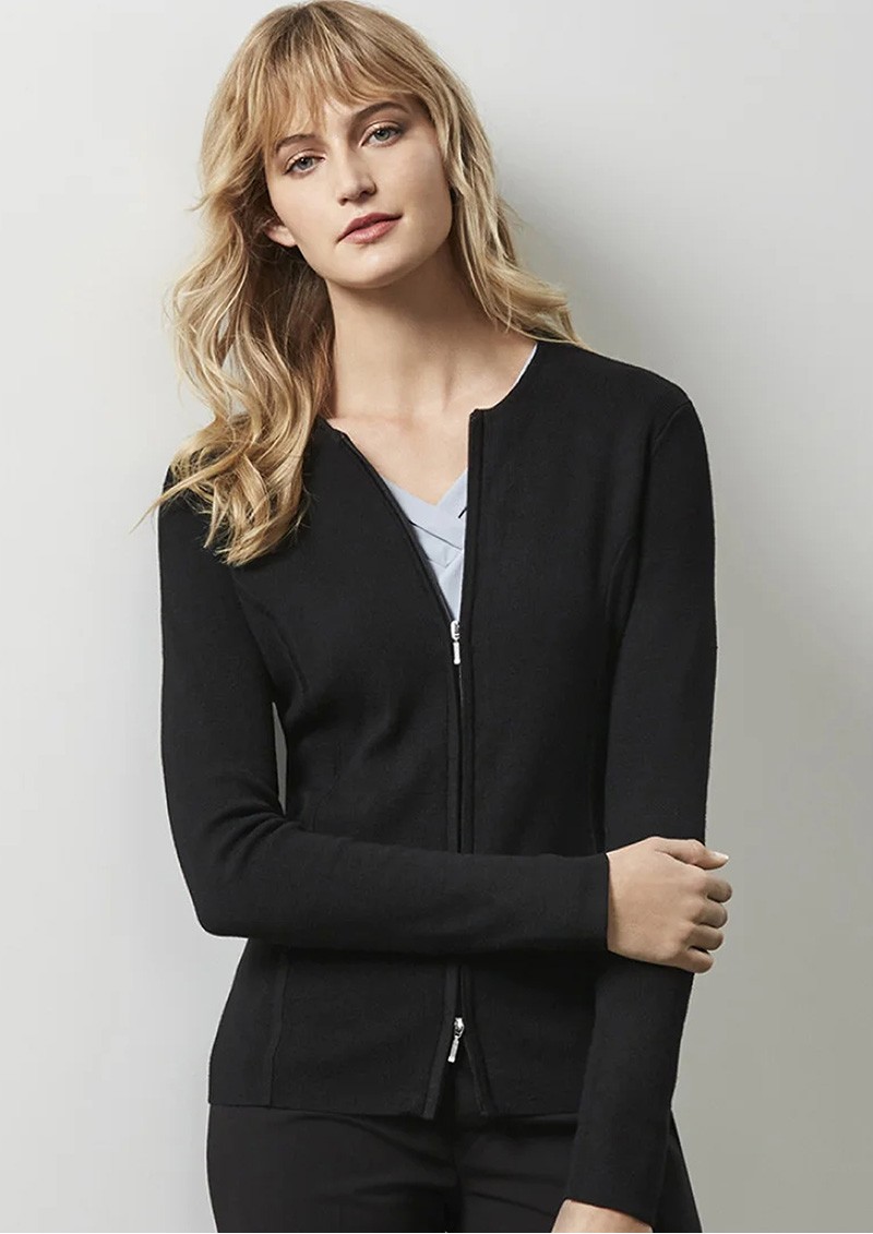 LC3505 - Ladies 2-Way Zip Cardigan