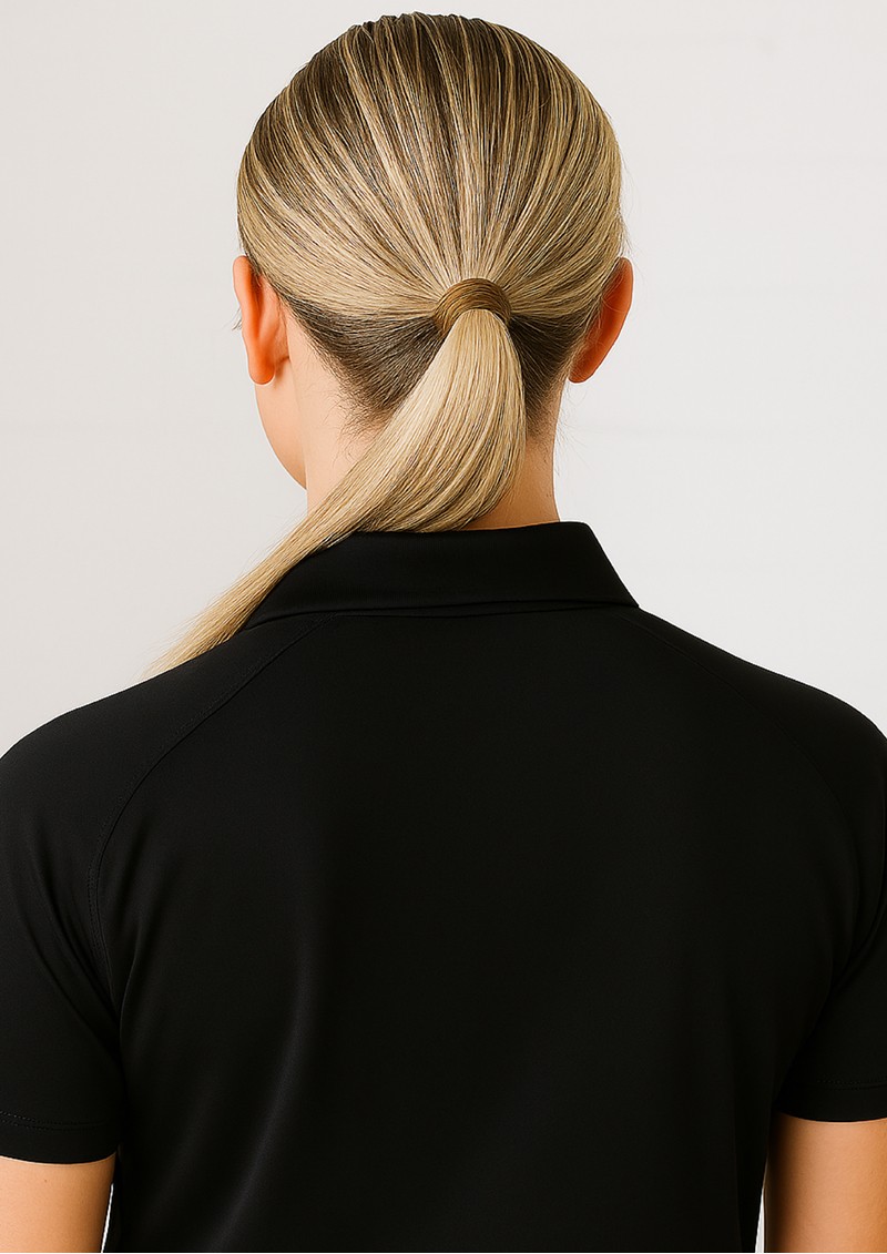 Oxford Adults Black Polo