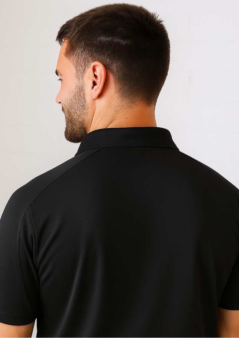 Oxford Adults Black Polo