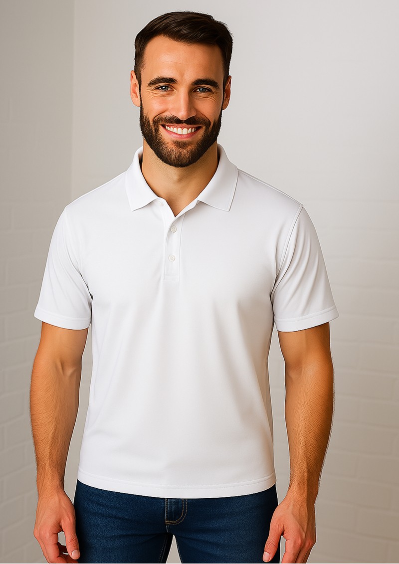 Oxford Adults White Polo