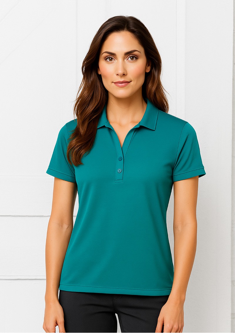 P706LS- Ladies Profile Luxury Texture Cotton-Rich Polo