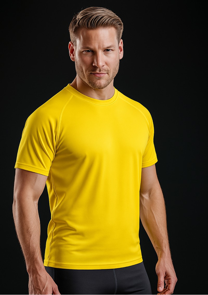 Spiro - Adult Impact daffodil Aircool T-Shirt