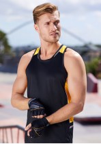 SG702M - Mens Renegade 100% BIZCOOL Sports Singlet