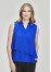 Seville Womens Sleeveless Layered Blouse