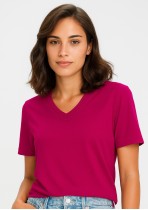 T800LS - Ladies Aero V-Neck, Soft Touch Cotton, Breathable Tees