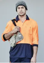 ZH232 - SYZMIK Unisex Long Sleeve Day Only Basic Polo