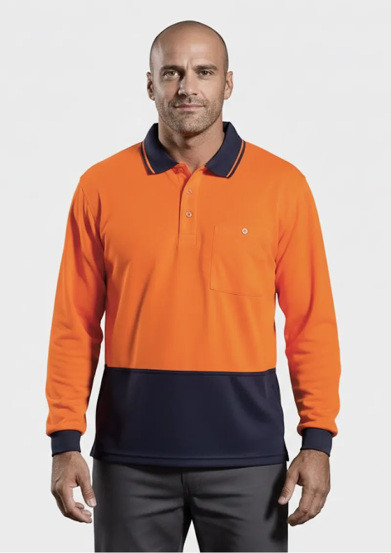 ZH232 - SYZMIK Unisex Long Sleeve Day Only Basic Polo