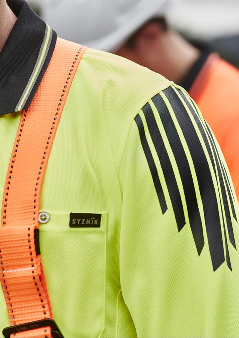 ZH310 - Men's Hi Vis Flux Quick Dry Long Sleeve Polo