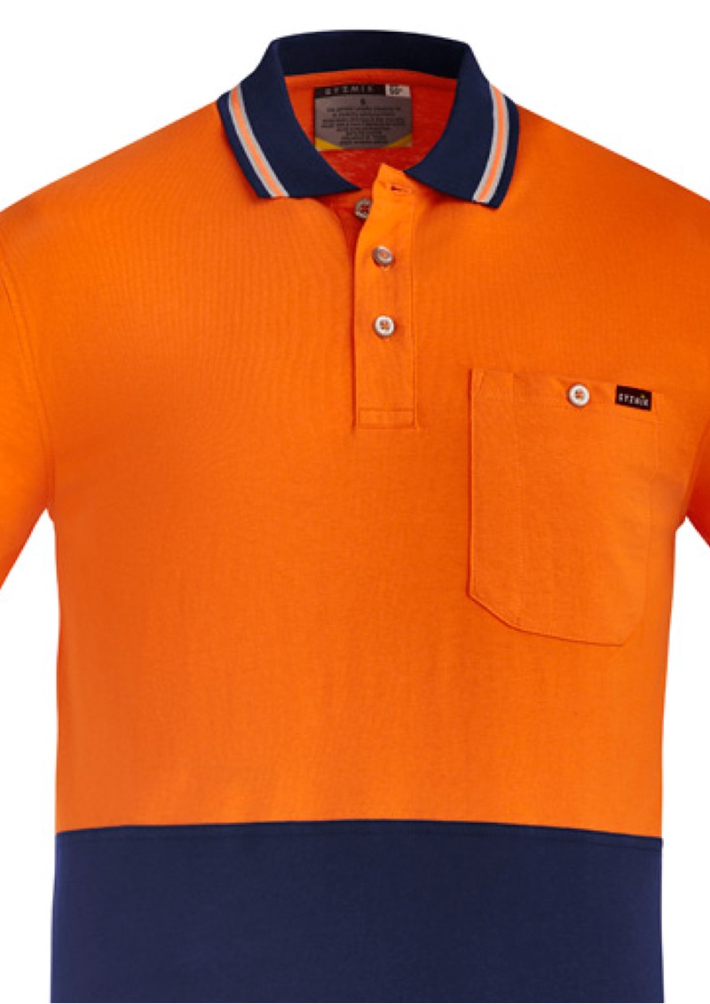 ZH435 - Men's Hi Vis Cotton Short Sleeve Polo