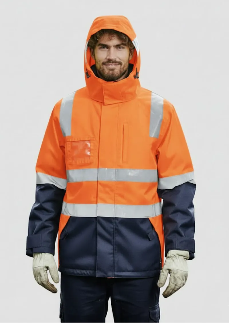 ZJ532 - Mens Hi Vis 4 in 1 Waterproof Jacket