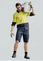 ZS505 - Mens Rugged Cooling Vented 100% Cotton Short