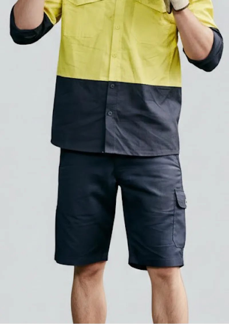 ZS505 - Mens Rugged Cooling Vented 100% Cotton Short