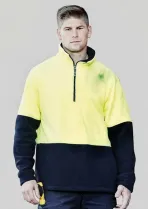 ZT460 - Hi Vis SYZMIK  Half Zip Polar Fleece Jumper