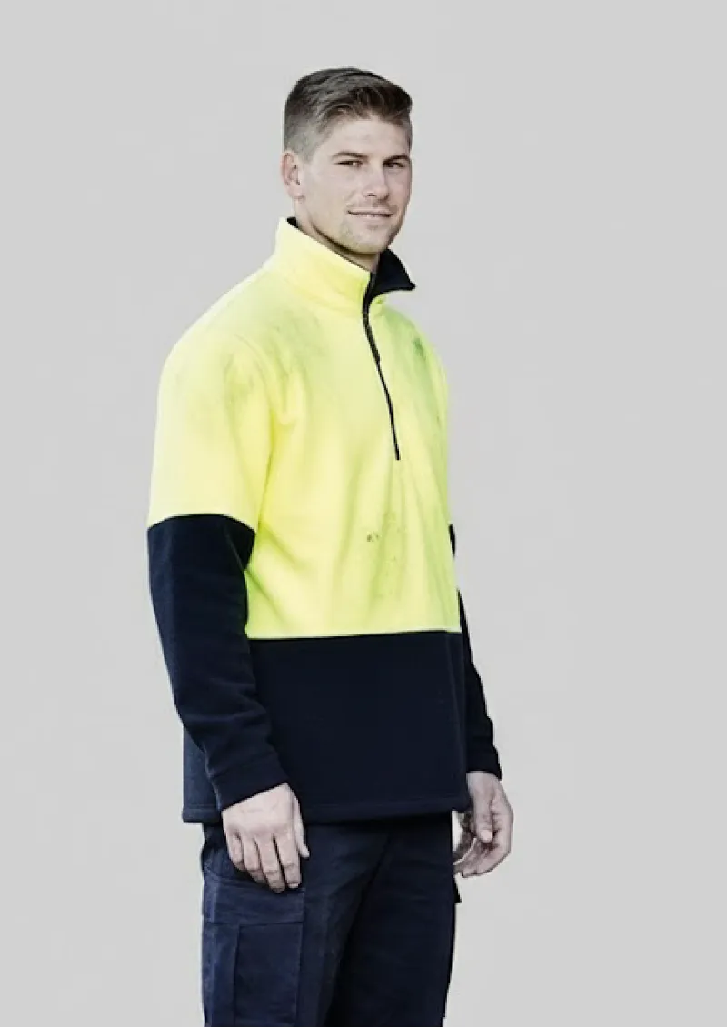 ZT460 - Hi Vis SYZMIK  Half Zip Polar Fleece Jumper