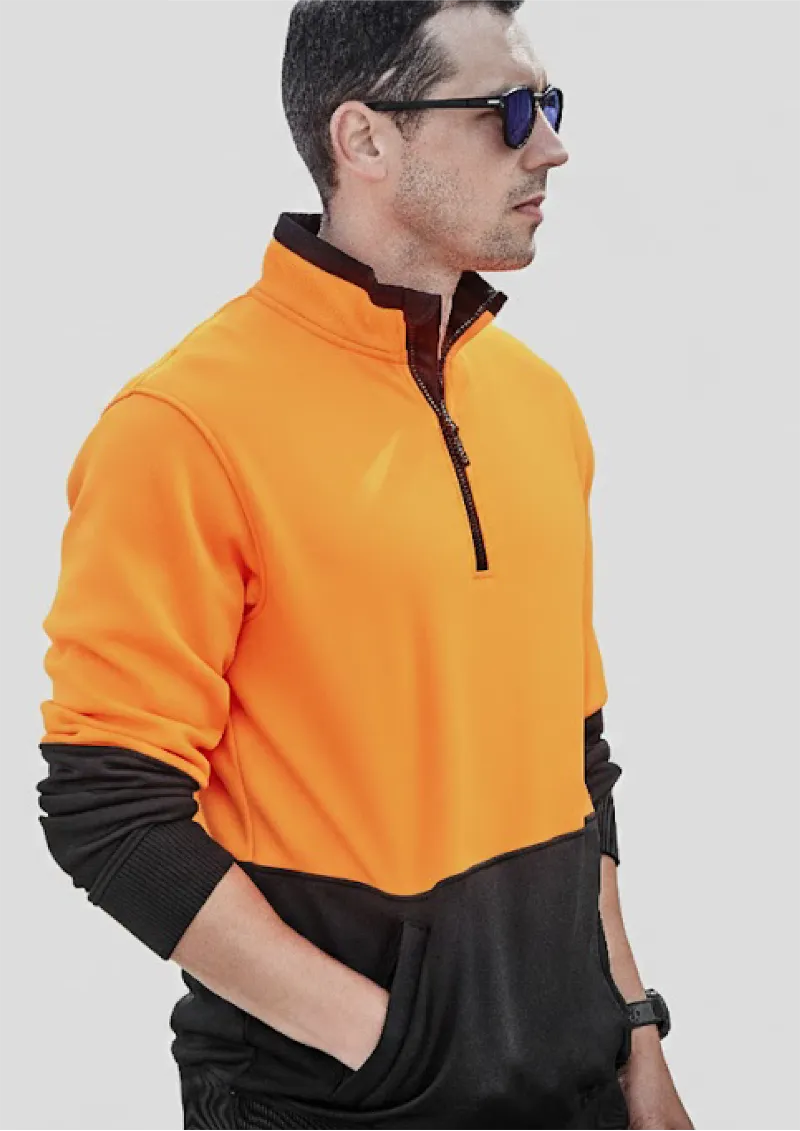 ZT476 - SYZMIK Hi Vis Half Zip Pullover