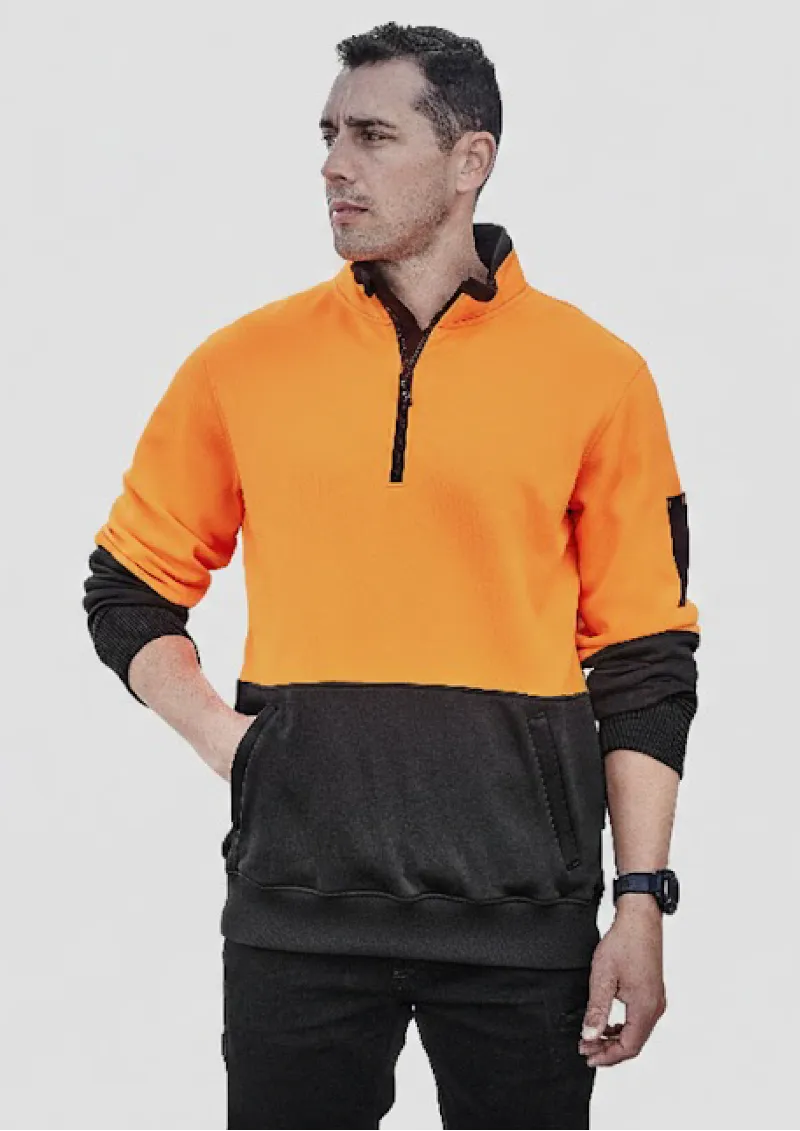 ZT476 - SYZMIK Hi Vis Half Zip Pullover