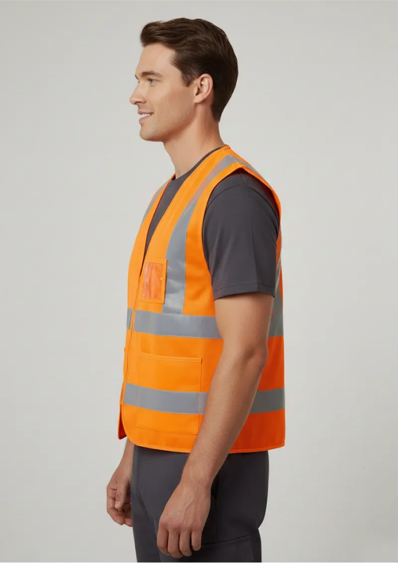 ZV961-Mens TTMC-W17 Zip X Back Vest