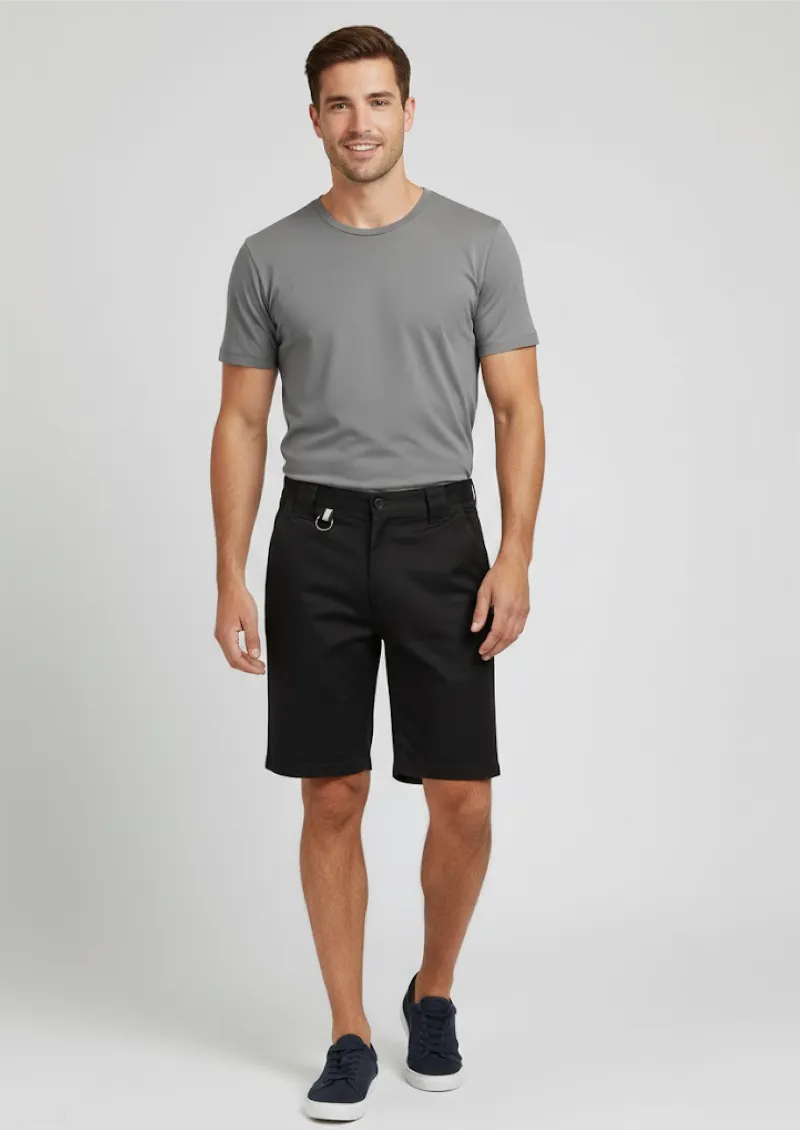 ZW011 - Mens 100% Cotton Twill Plain Utility Short