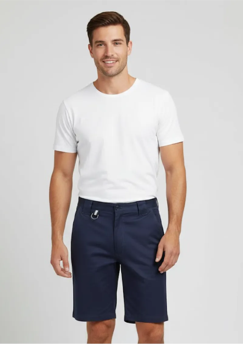 ZW011 - Mens 100% Cotton Twill Plain Utility Short