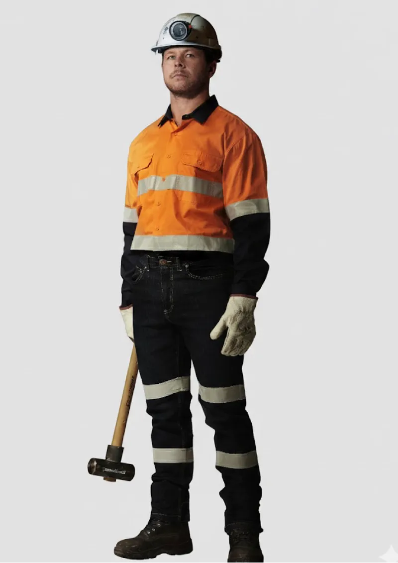 ZW123 - Mens Hi Vis SYZMIK Spliced Industrial Taped Shirt