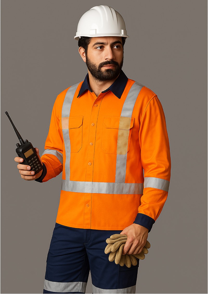 ZW126-Mens TTMC-W17 X Back Work Shirt