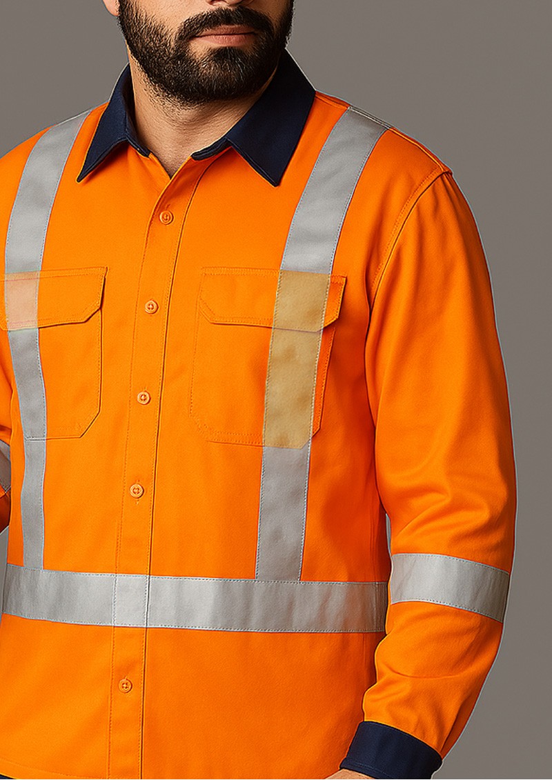 ZW126-Mens TTMC-W17 X Back Work Shirt