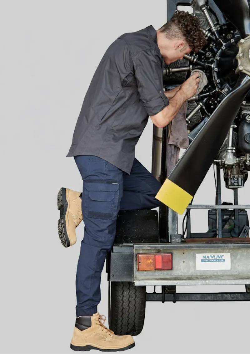 ZW400 - Mens 100% Cotton Rugged Cooling Long Sleeve Work Shirt