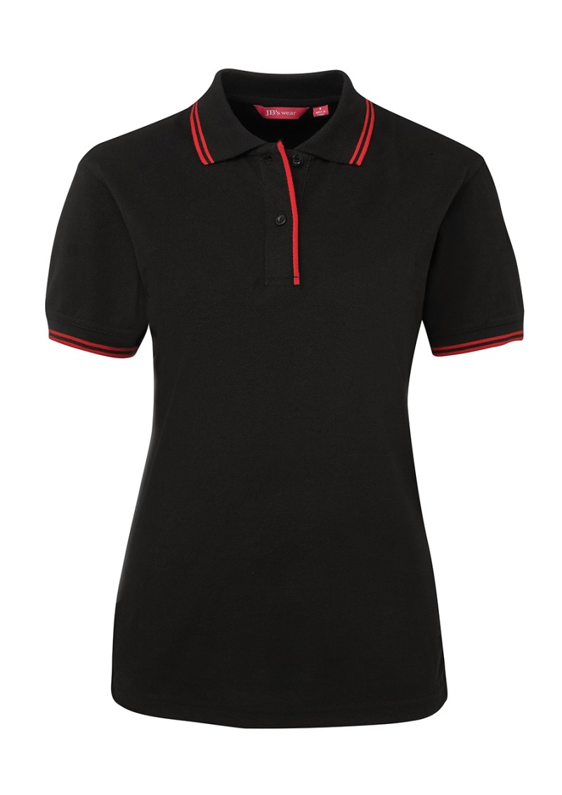 LADIES CONTRAST POLO